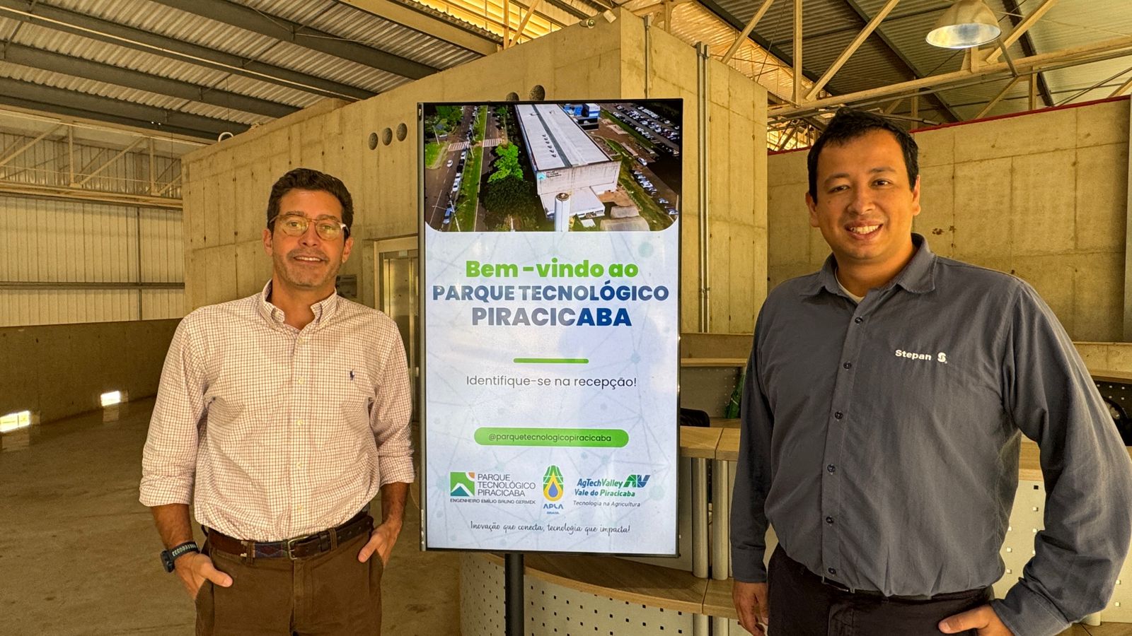 João Paulo Vilela Guimarães, Gerente Global de Marketing Soluções Agrícolas e Rafael Kambara, Gerente de Plataforma Mercosul